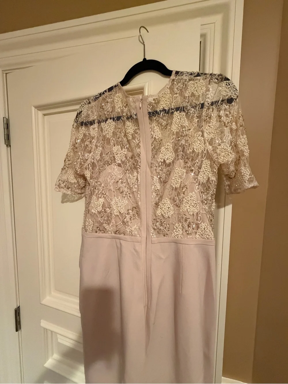 Blush Pink Lace Evening Clutch